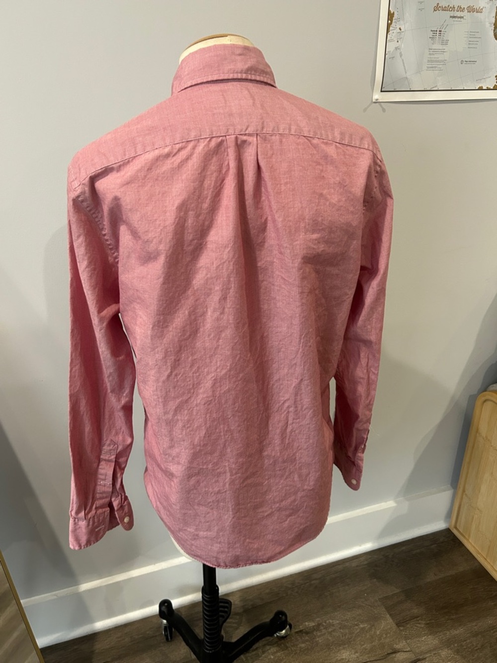 J. Crew Red Button-Down Long-Sleeve Shirt - Picture 3 of 3
